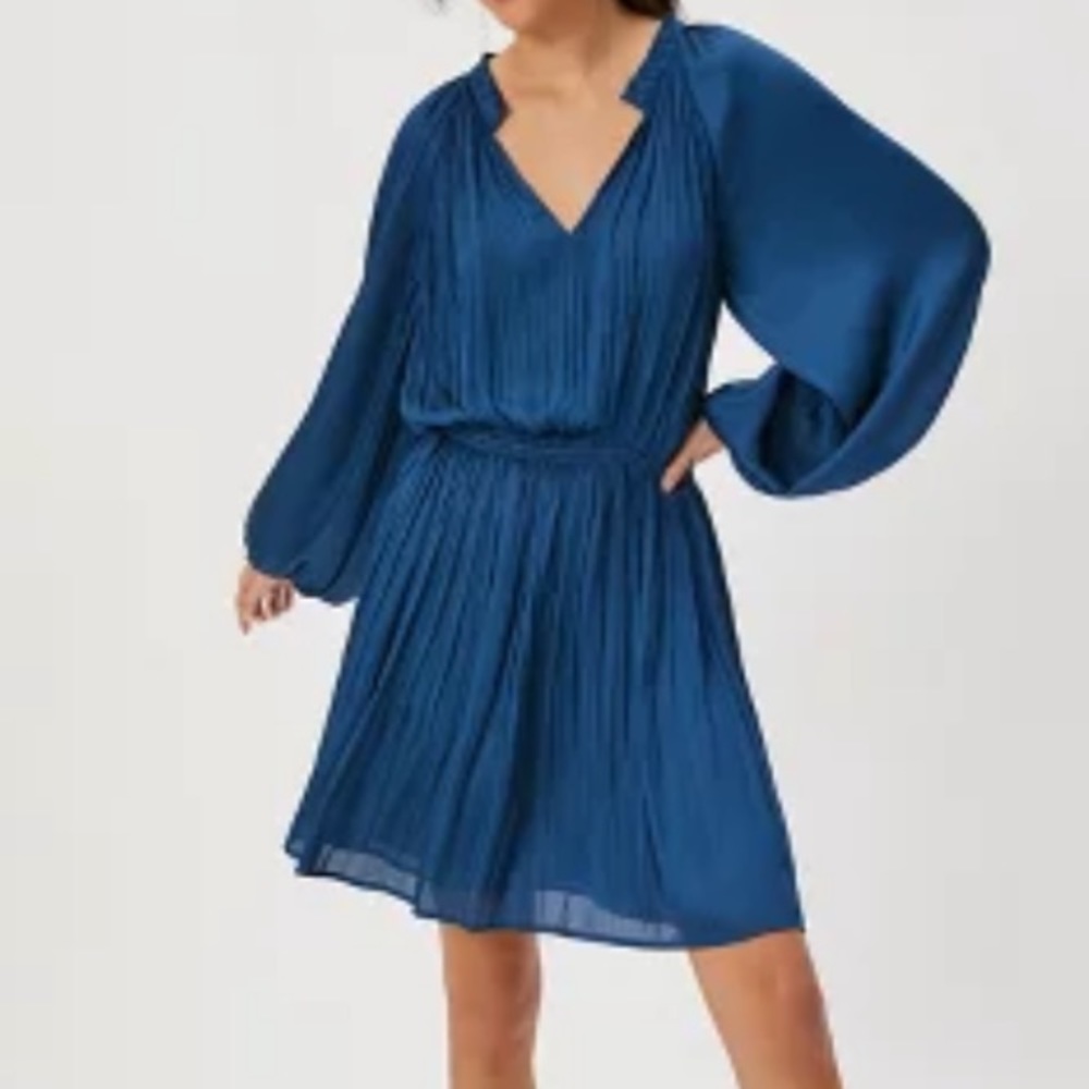 Anthro Pleated Dress